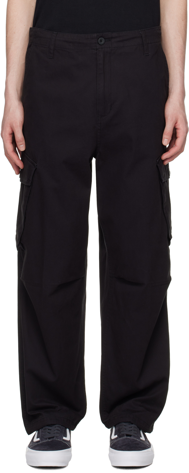 Carhartt Cargo Side-pocket Trousers In Blue