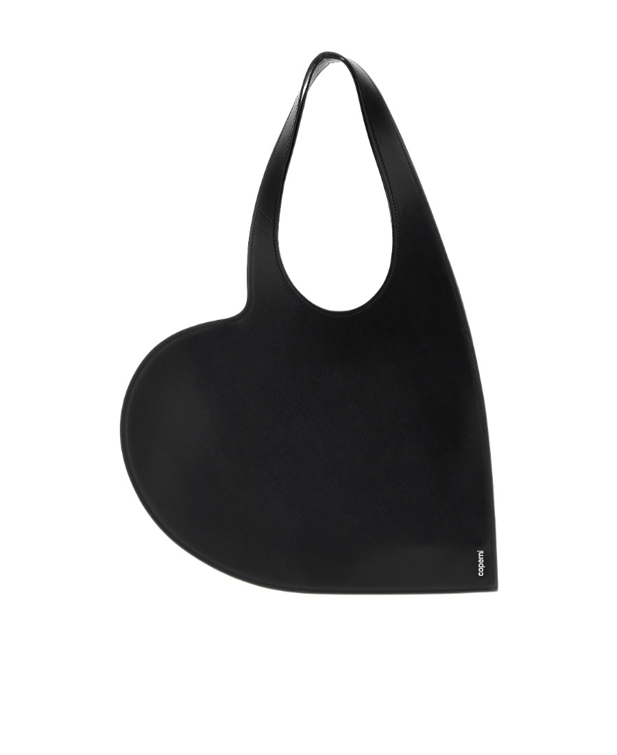 Shop Coperni Heart-shaped Shoulder Bag In Black