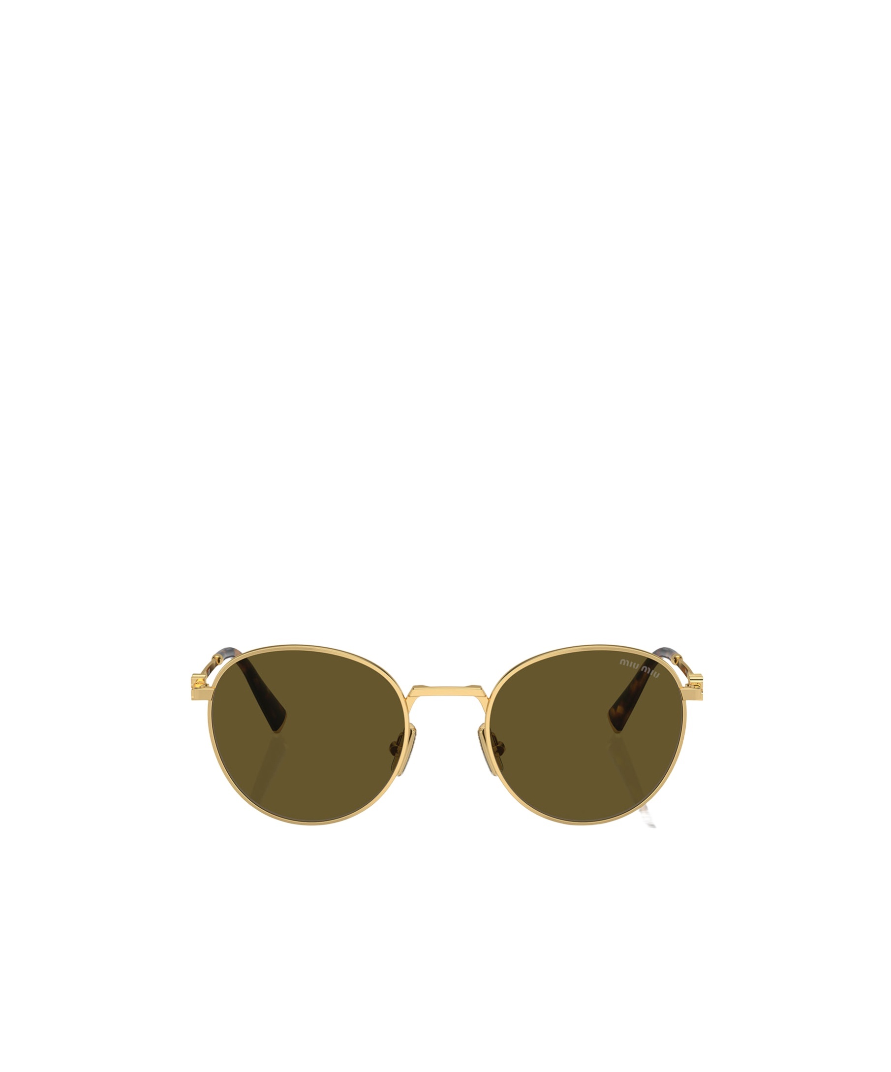 Miu Miu Eyewear Round-frame Sunglasses In Green