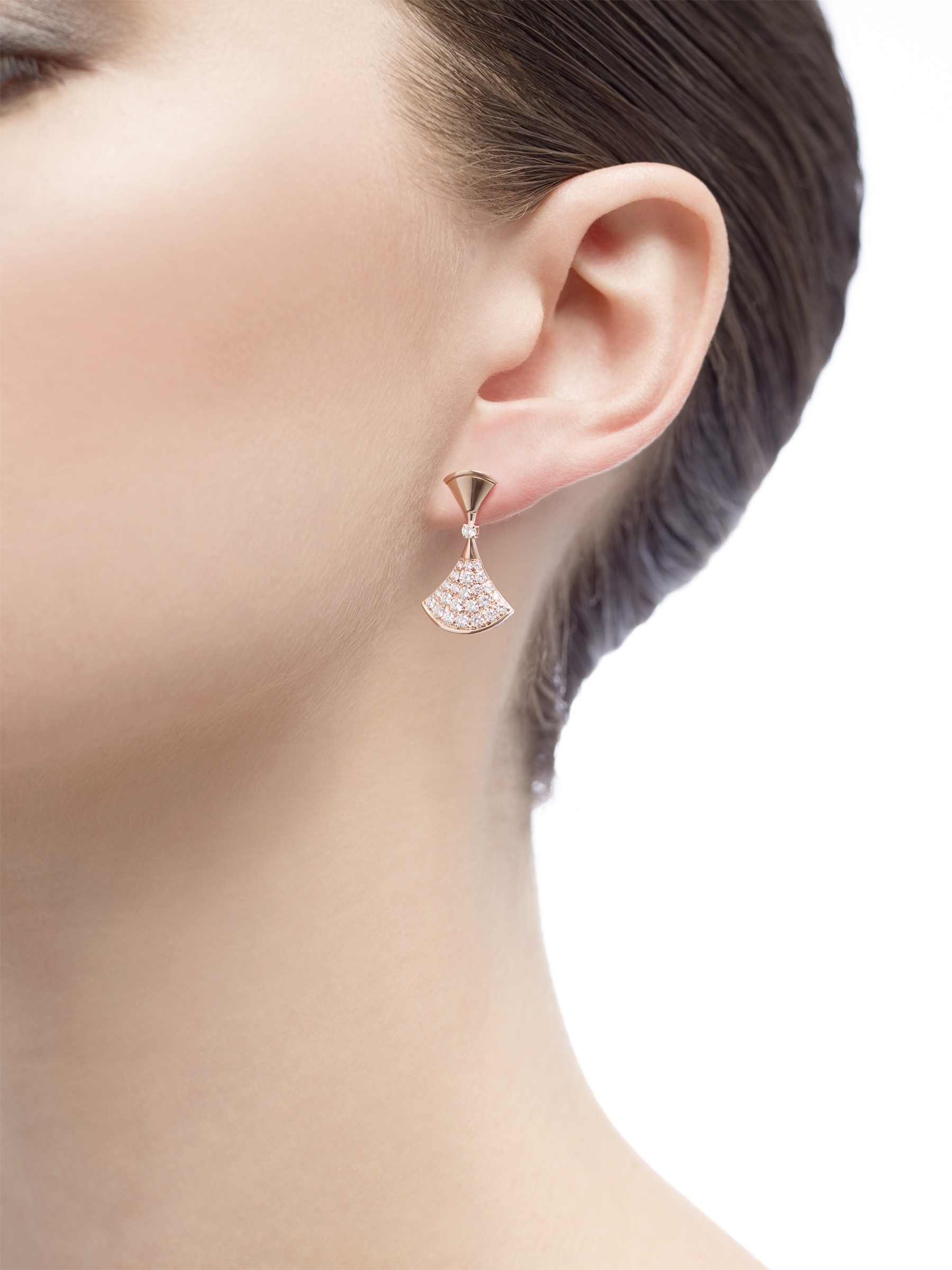 Bvlgari Logo Earrings In Yellow