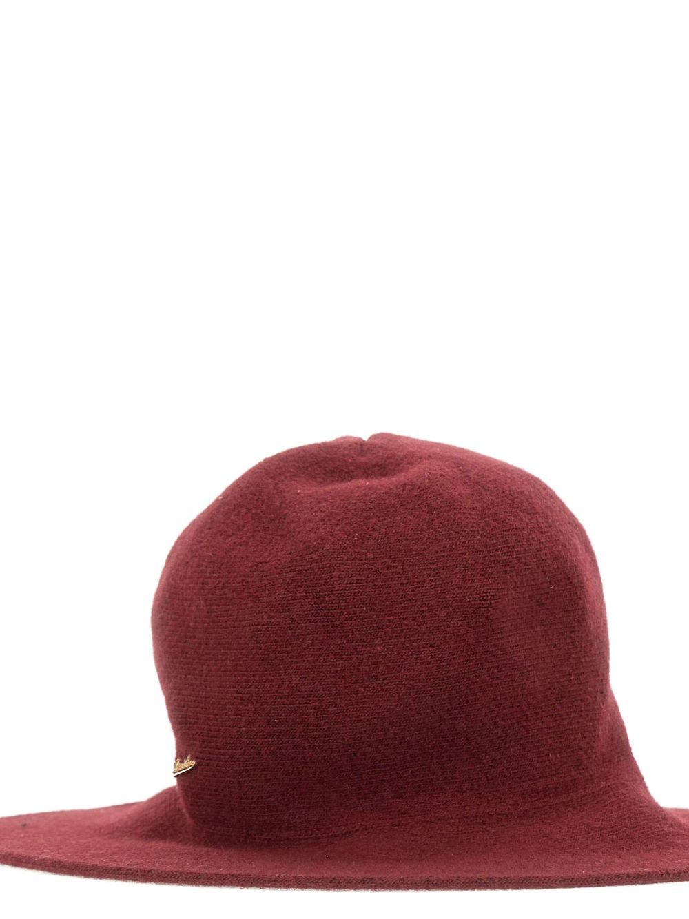 Borsalino Angelina Wool Blend Cloche In Red