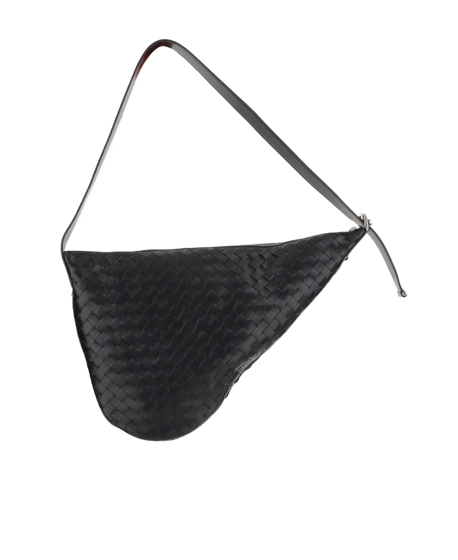 Bottega Veneta Virgule Cross Body Bag In Black