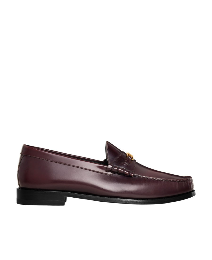 Celine Luco Triomphe Flat-soled Love Shoes In Red