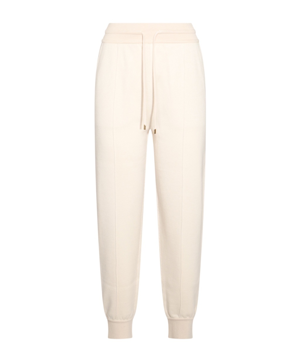 Loro Piana Elastic Waist Casual Pants In White