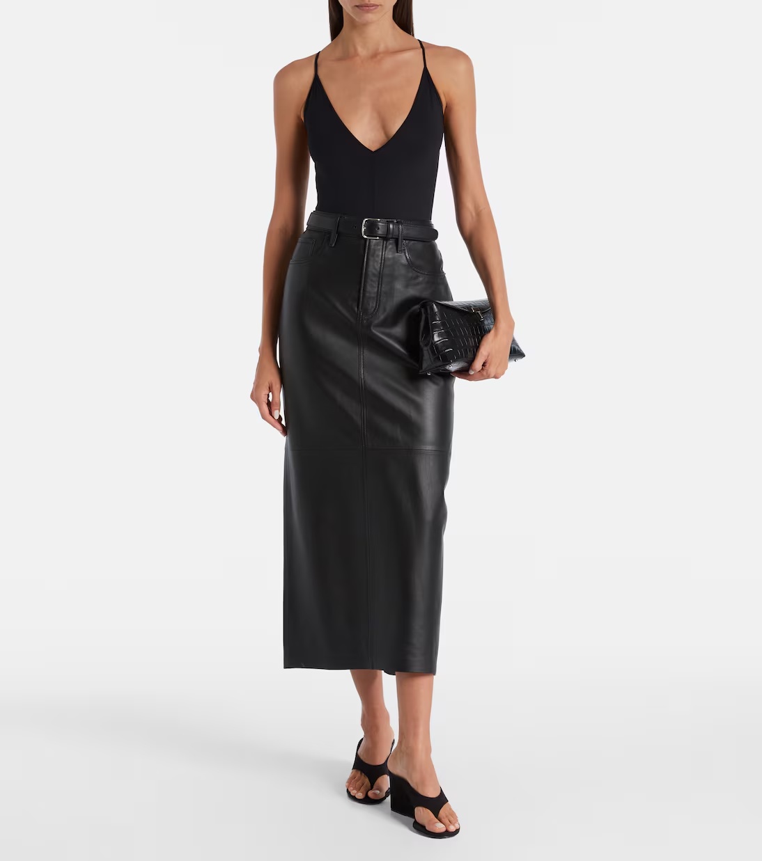 Wardrobe.nyc Wardrobe. Nyc Open-back Bodysuit In Black