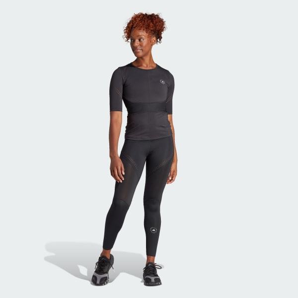 Shop Adidas By Stella Mccartney Truepurpose Logo-print Training T-shirt In Black