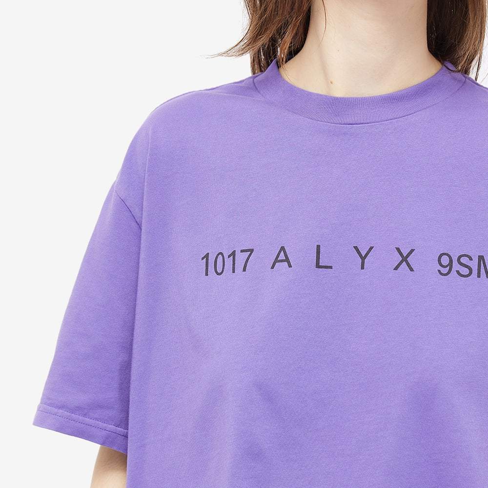 Alyx Logo Cropped Cotton Jersey T-shirt In Blue