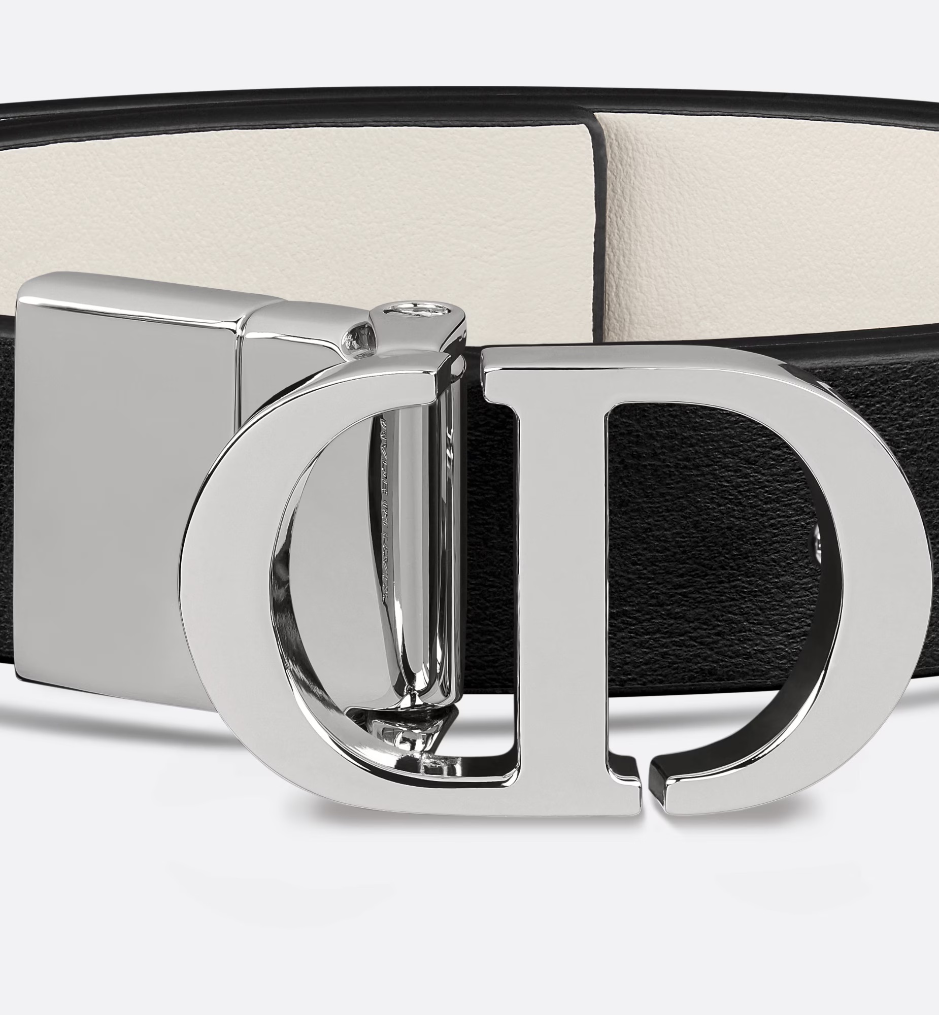 Dior 30 Montaigne Double-sided Belt In Black