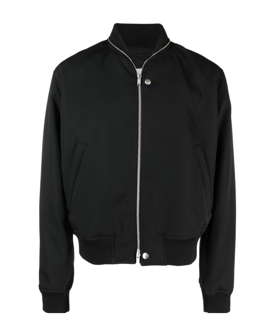 Jil Sander Zip-up Bomber Jacket In Black