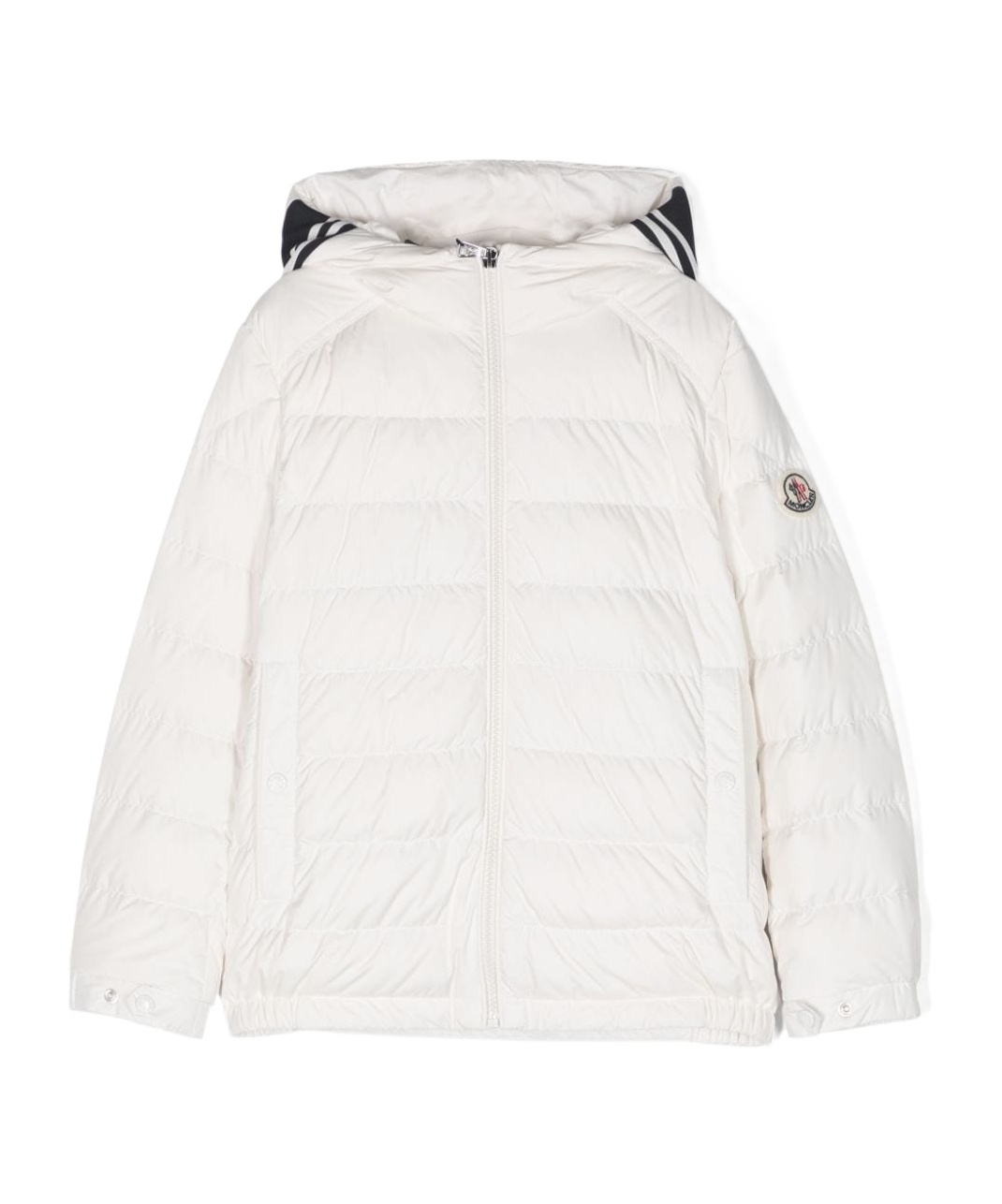 Moncler Cornour Hooded Down Jacket In White