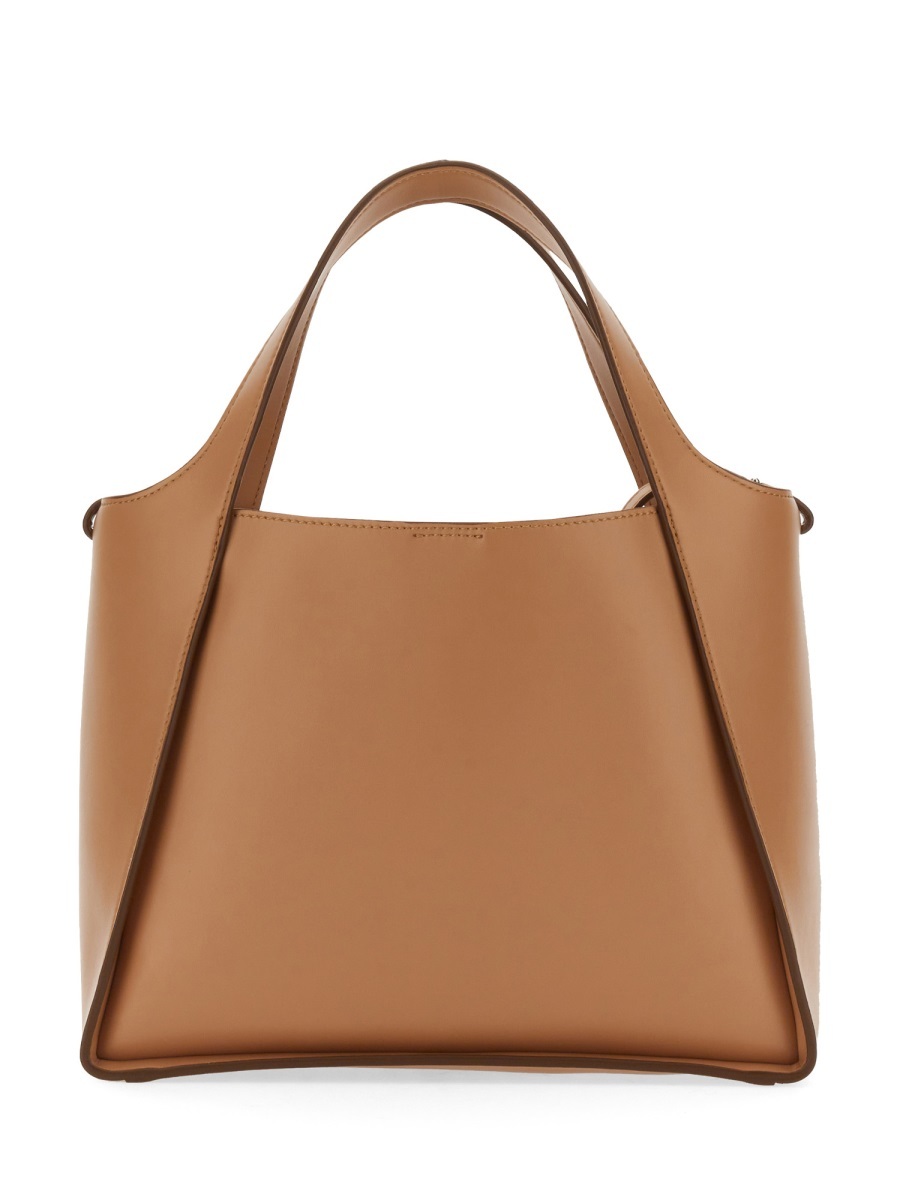 Stella Mccartney Logo Detailed Shoulder Bag In Brown