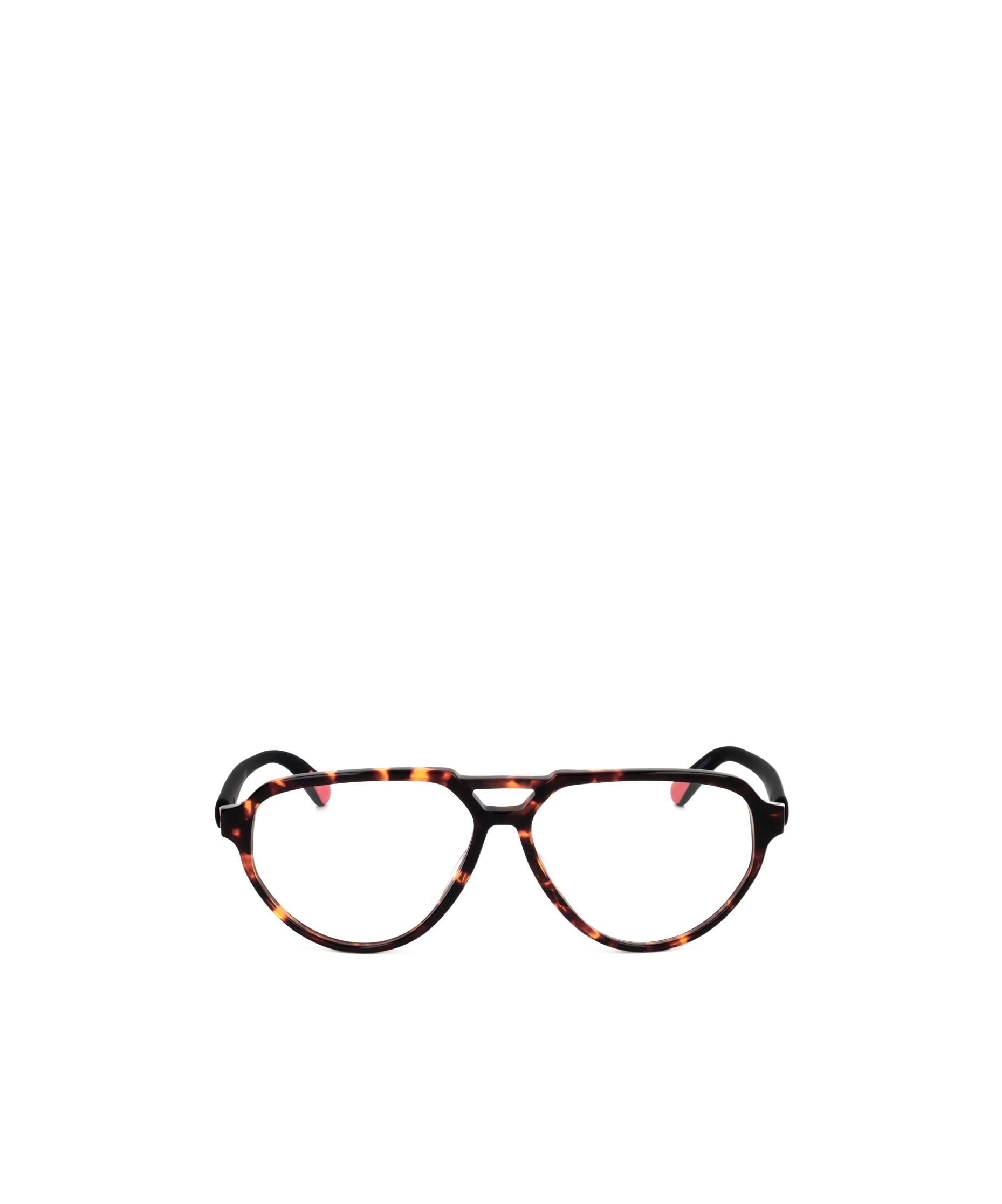 Moncler Tortoiseshell Pilot-frame Glasses In Black