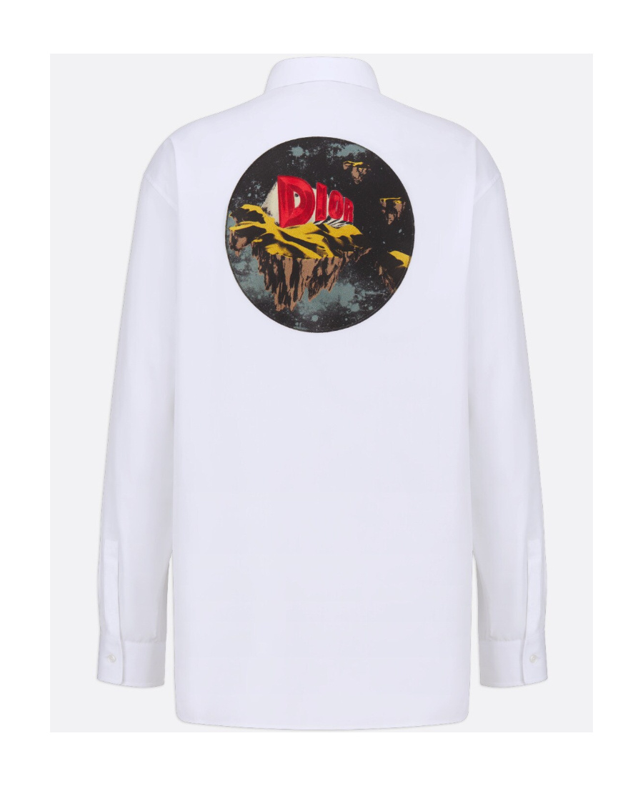 Dior Long-sleeved Shirt In White