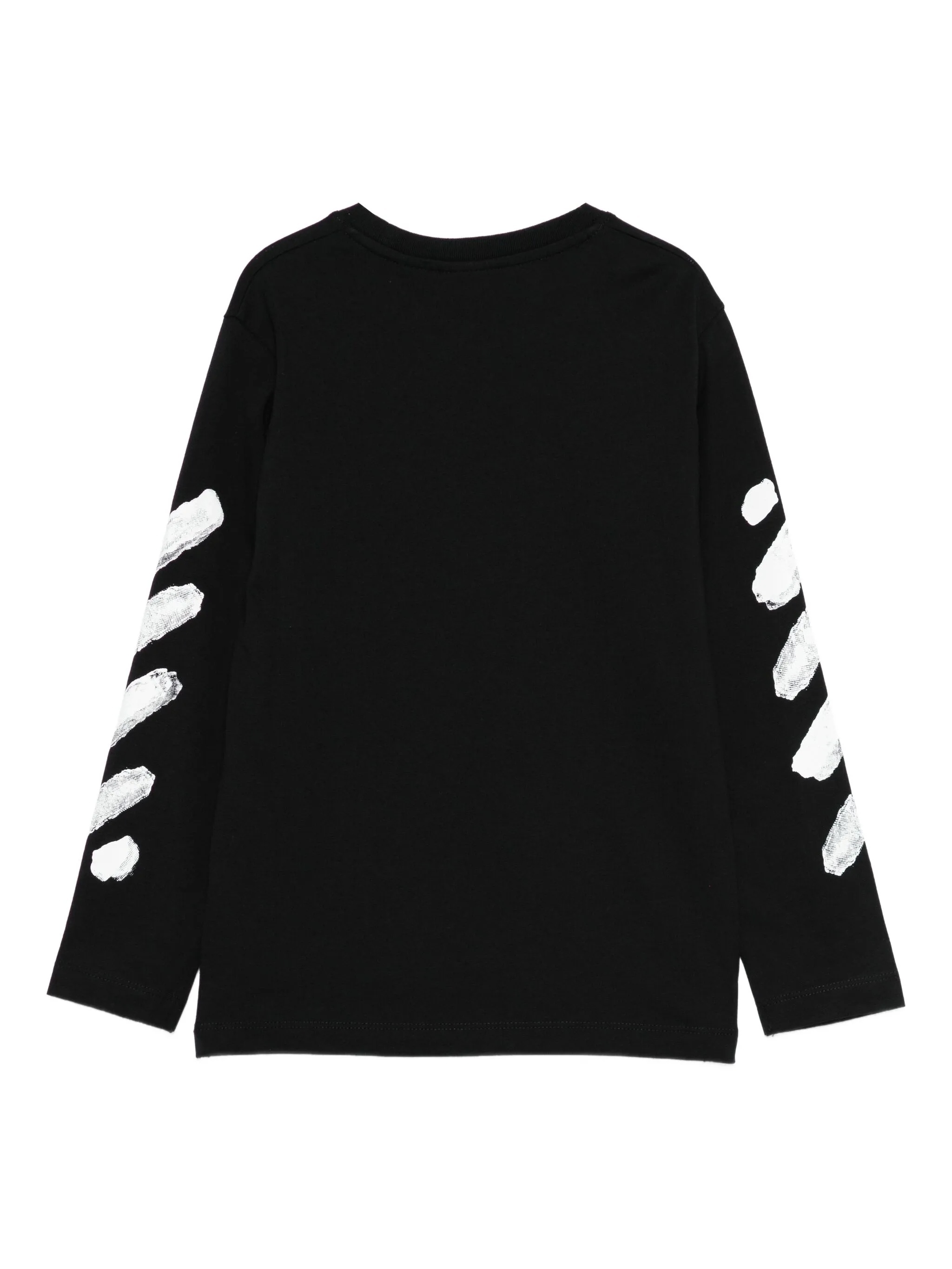 Off-white Logo-print Long-sleeve T-shirt In Black