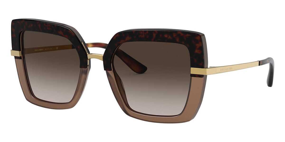 Dolce & Gabbana Logo Sunglasses In Brown