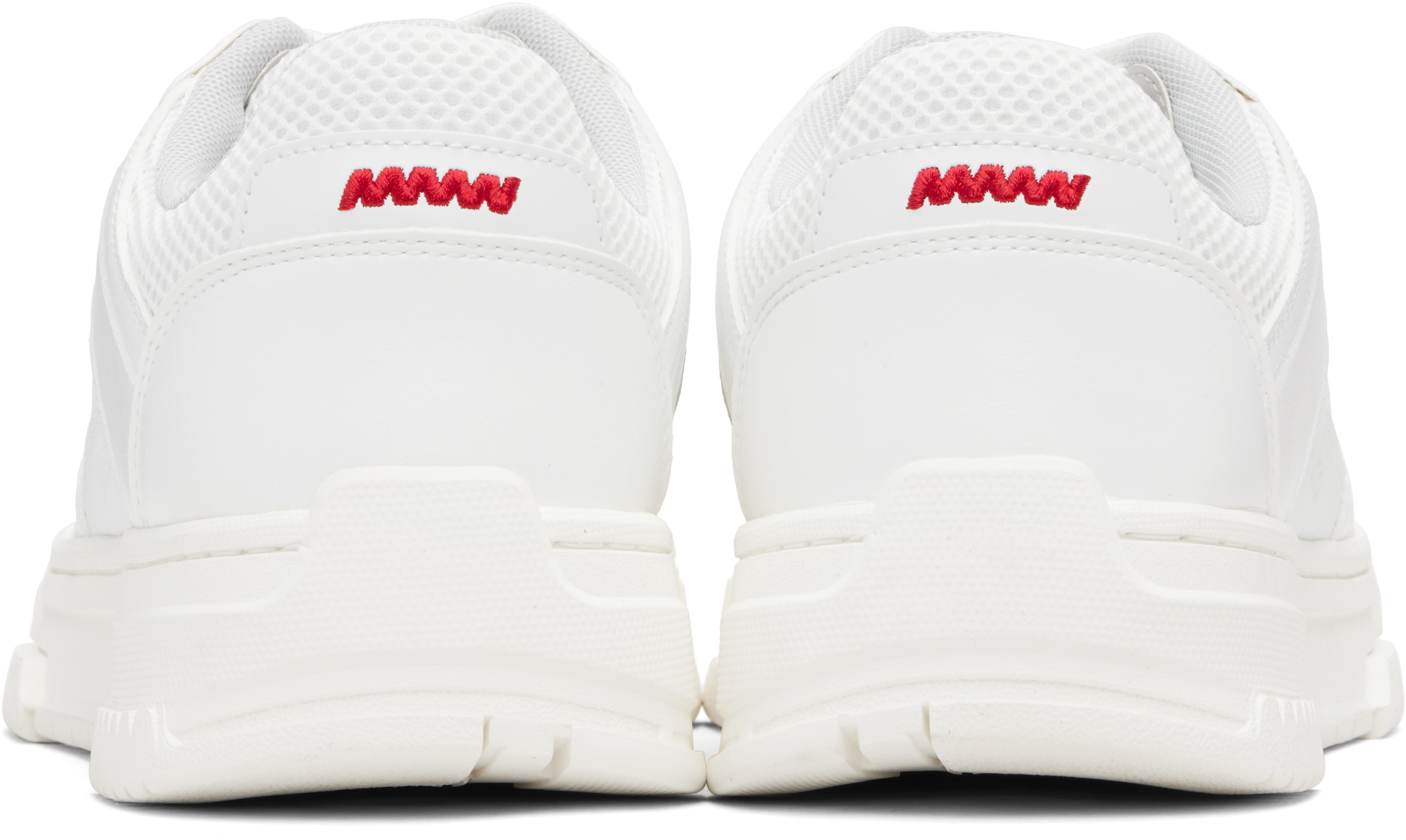 Hugo Boss Perforated-panel Sneakers In White