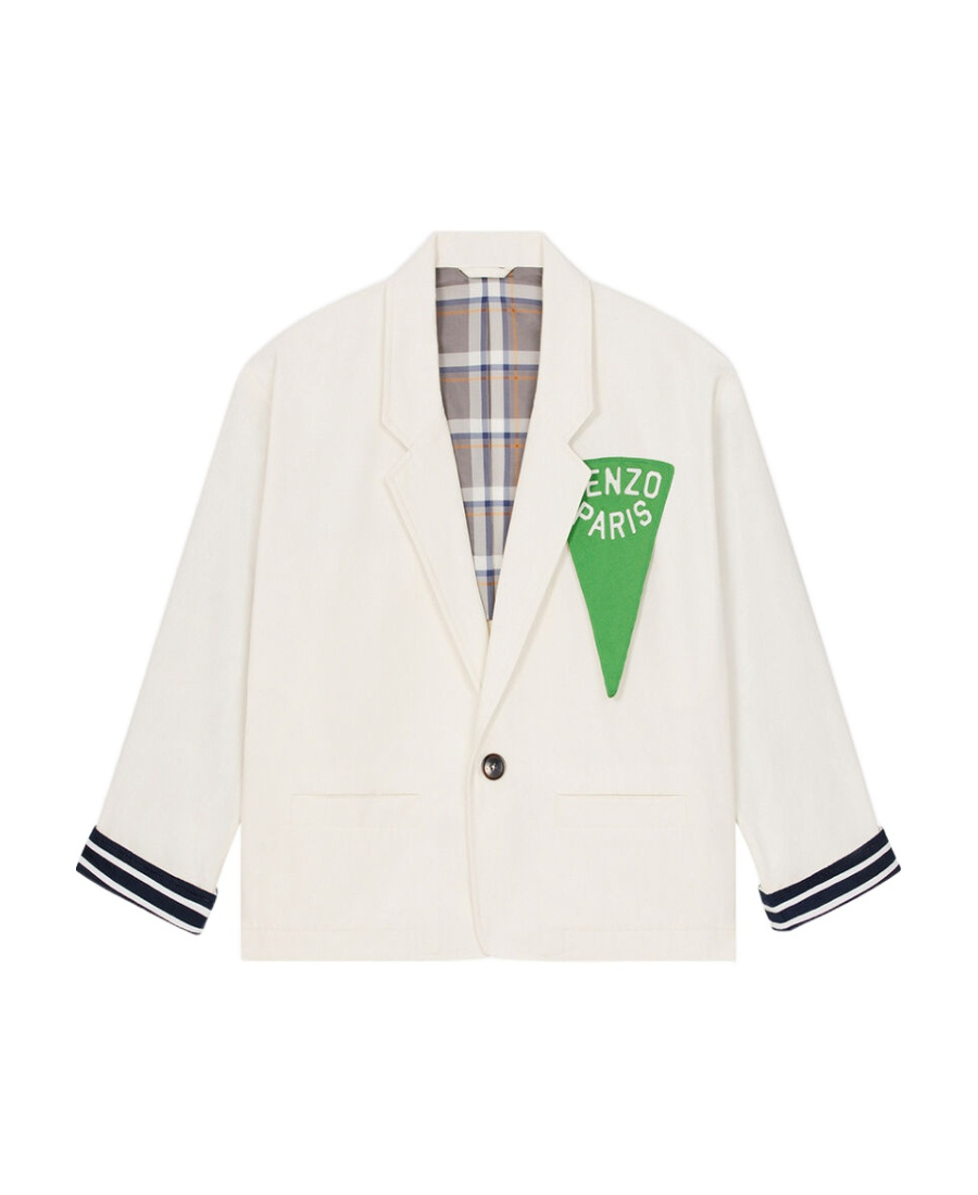Kenzo Sera Workwear Jacket In White