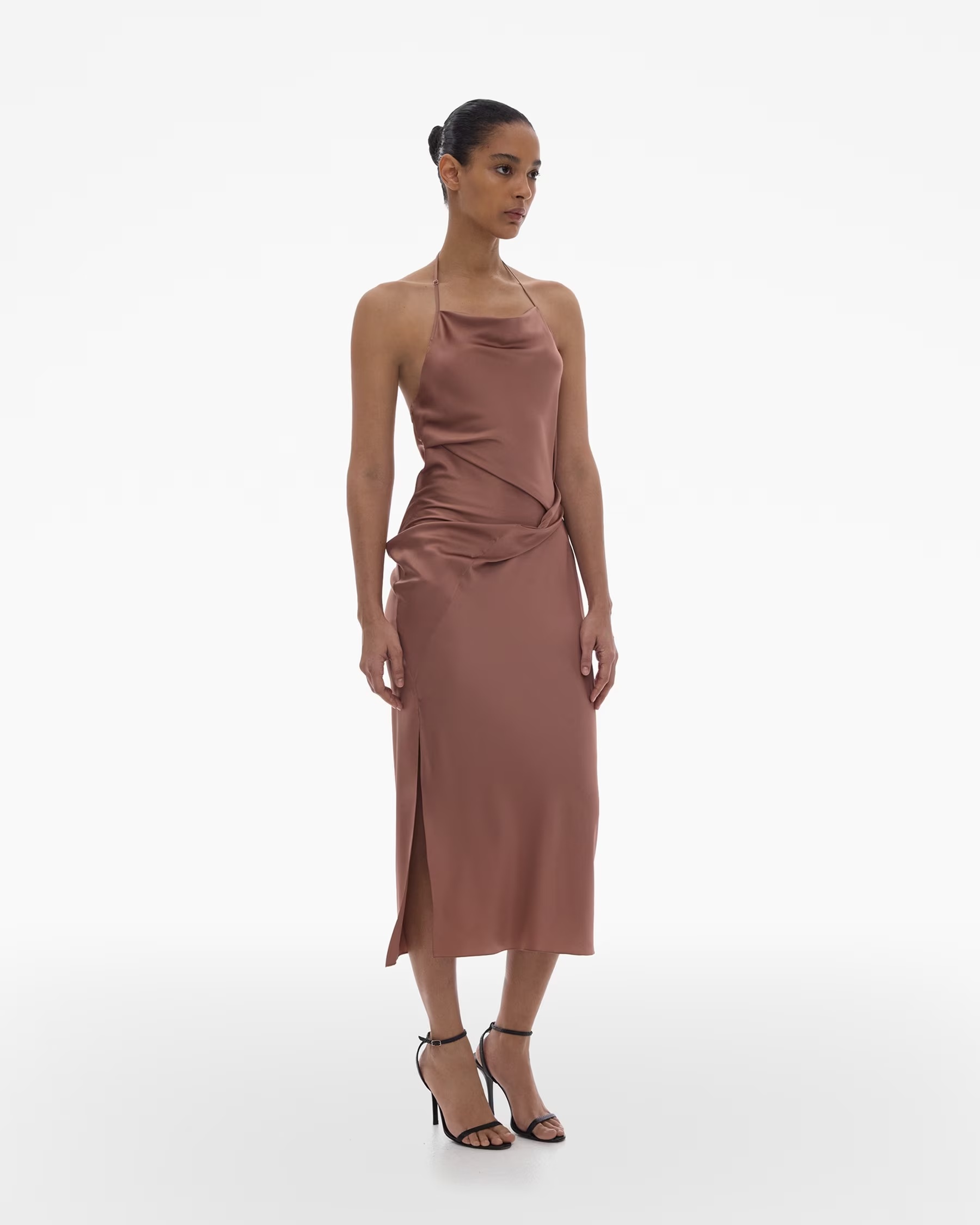 Helmut Lang A Neckline Dress In Red