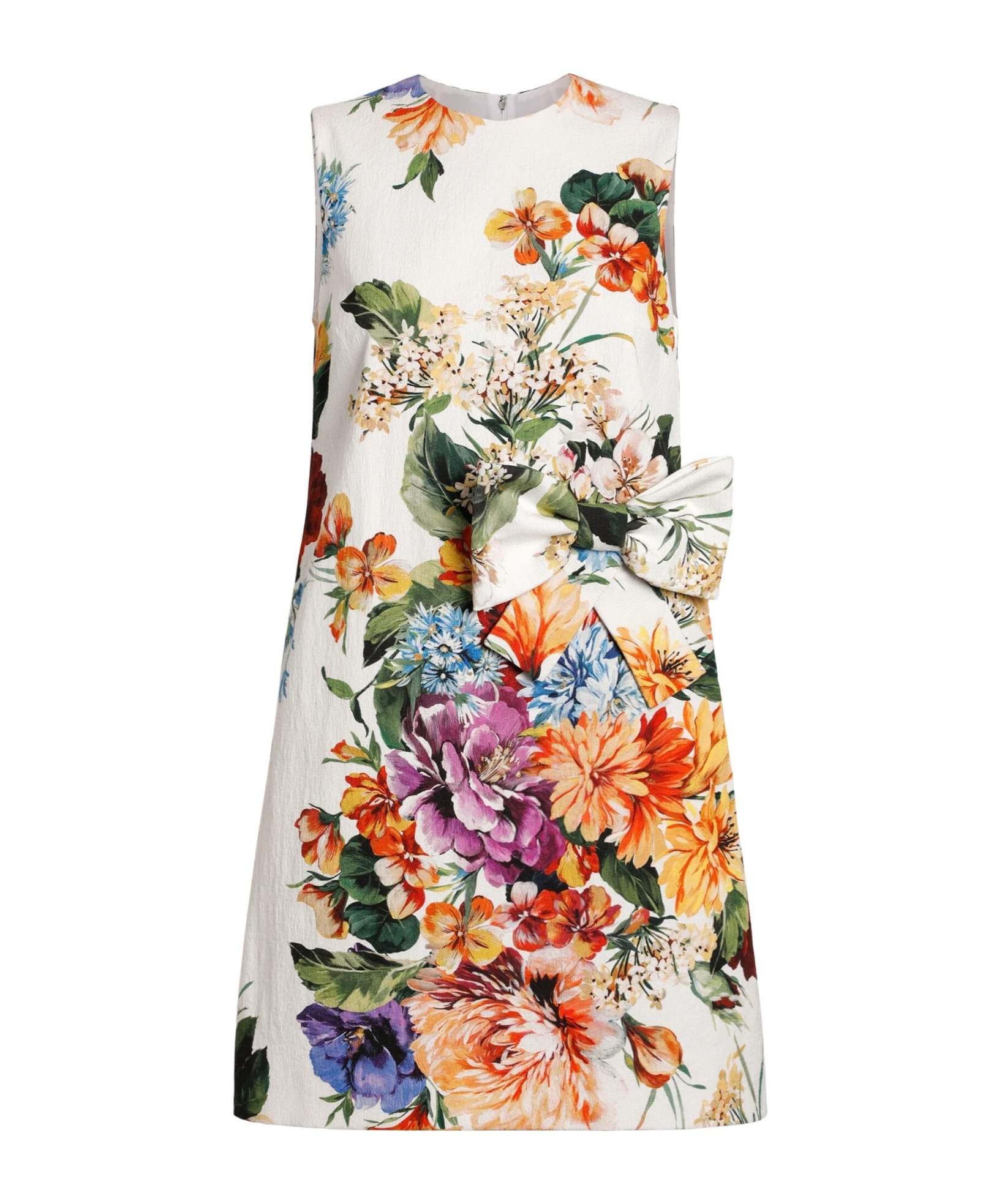 Dolce & Gabbana Dress Print Bouquet Flowers In Multi