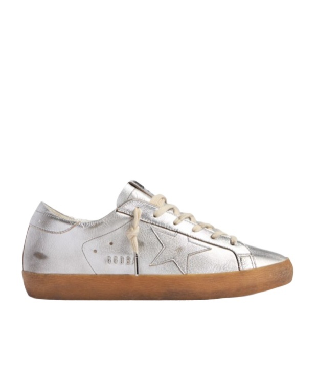 Golden Goose Superstar Metallic Leather Low-top Sneakers