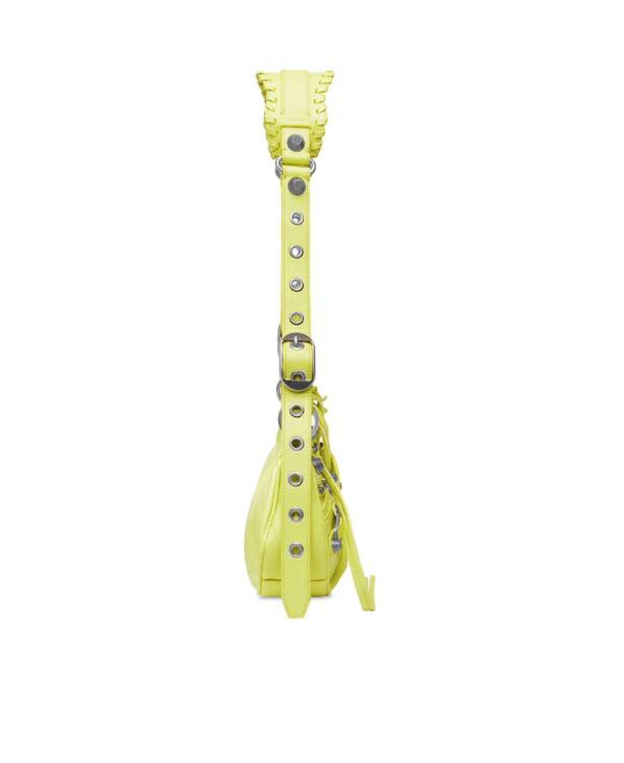 Balenciaga Le Cagole The Xs Leather Bag In Yellow