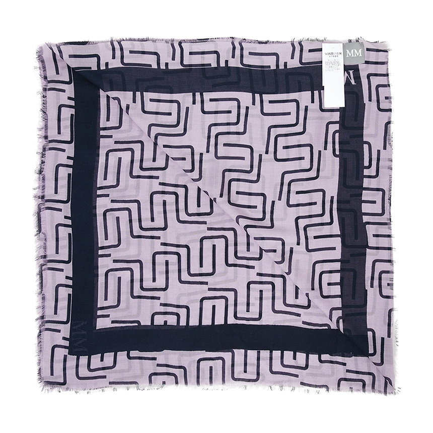 Max Mara Patterned Scarf In Brown