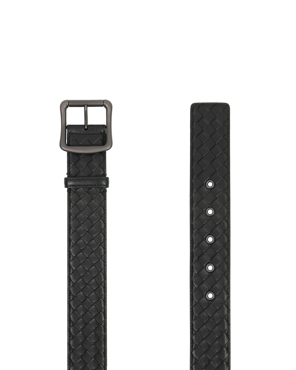 Bottega Veneta Weave A Belt In Black