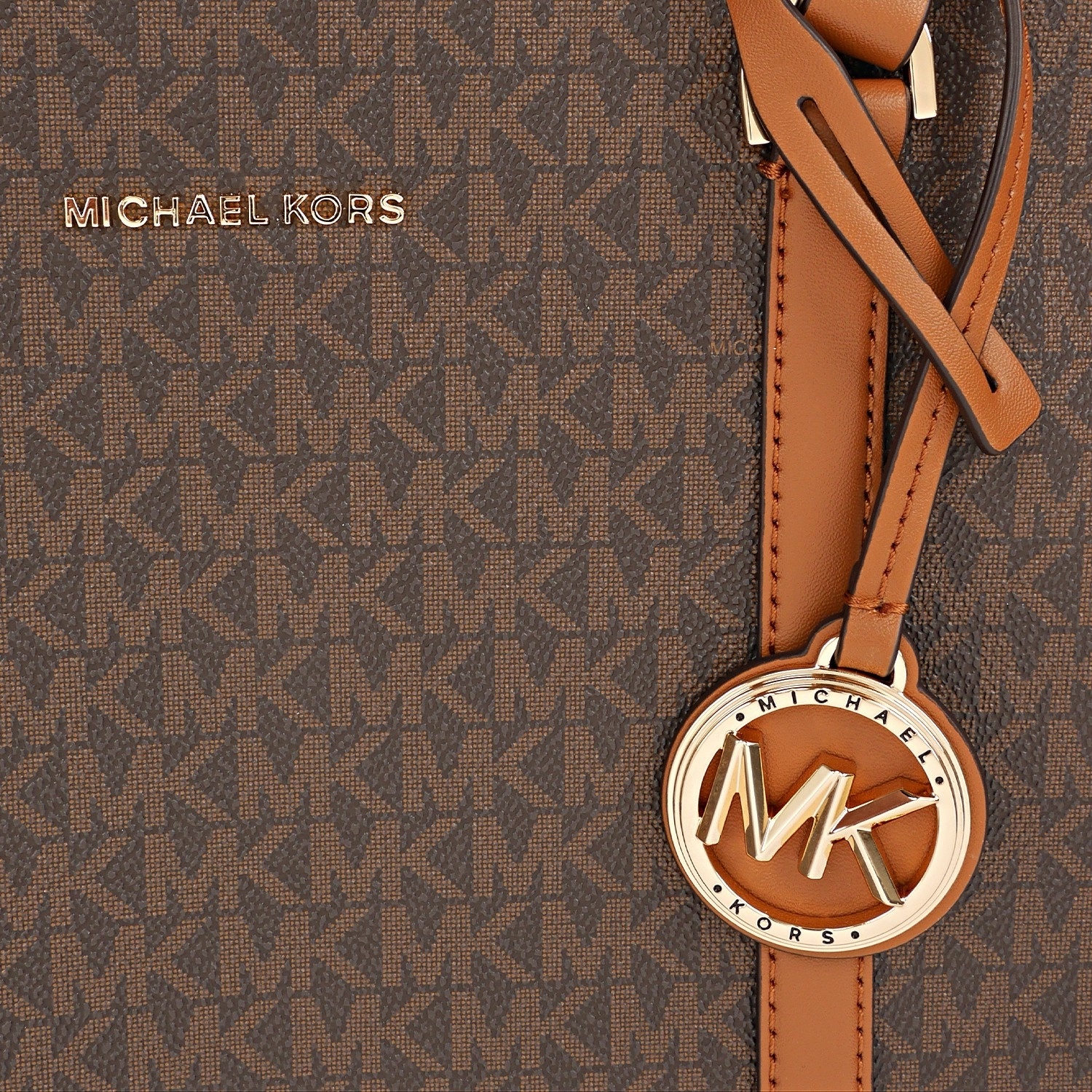 Michael Michael Kors Logo-print Tote Bag In Brown