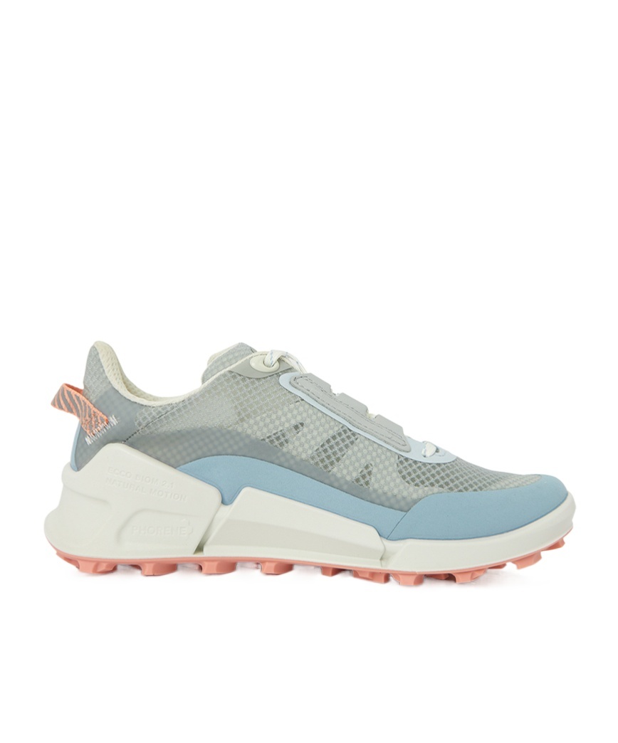 Ecco Round Toe Sneakers In Blue