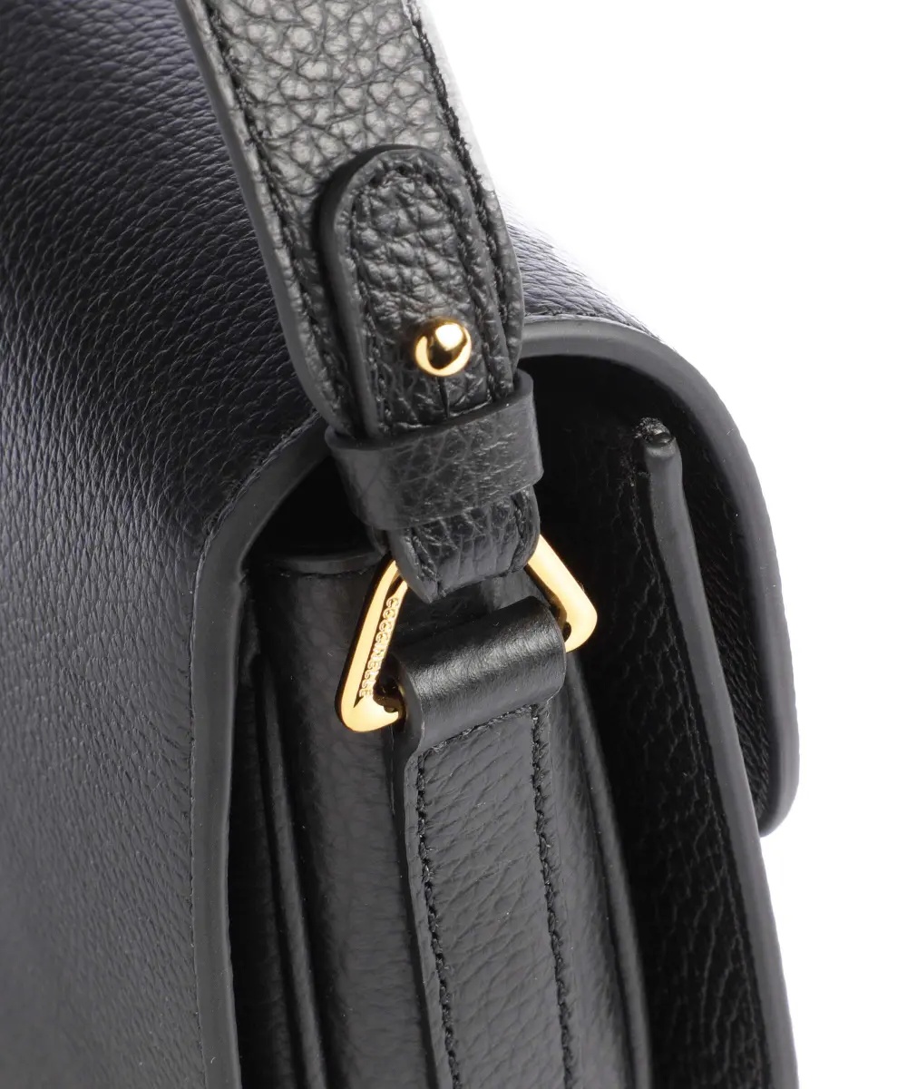 Shop Coccinelle Small Dew Shoulder Bag In Black