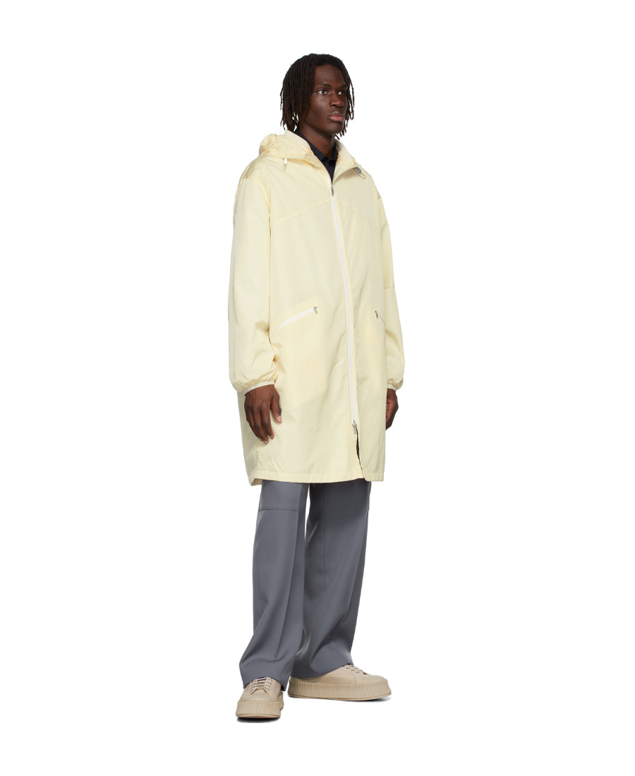 JIL SANDER HOOD ELASTIC DRAWCORD PARKA COAT 