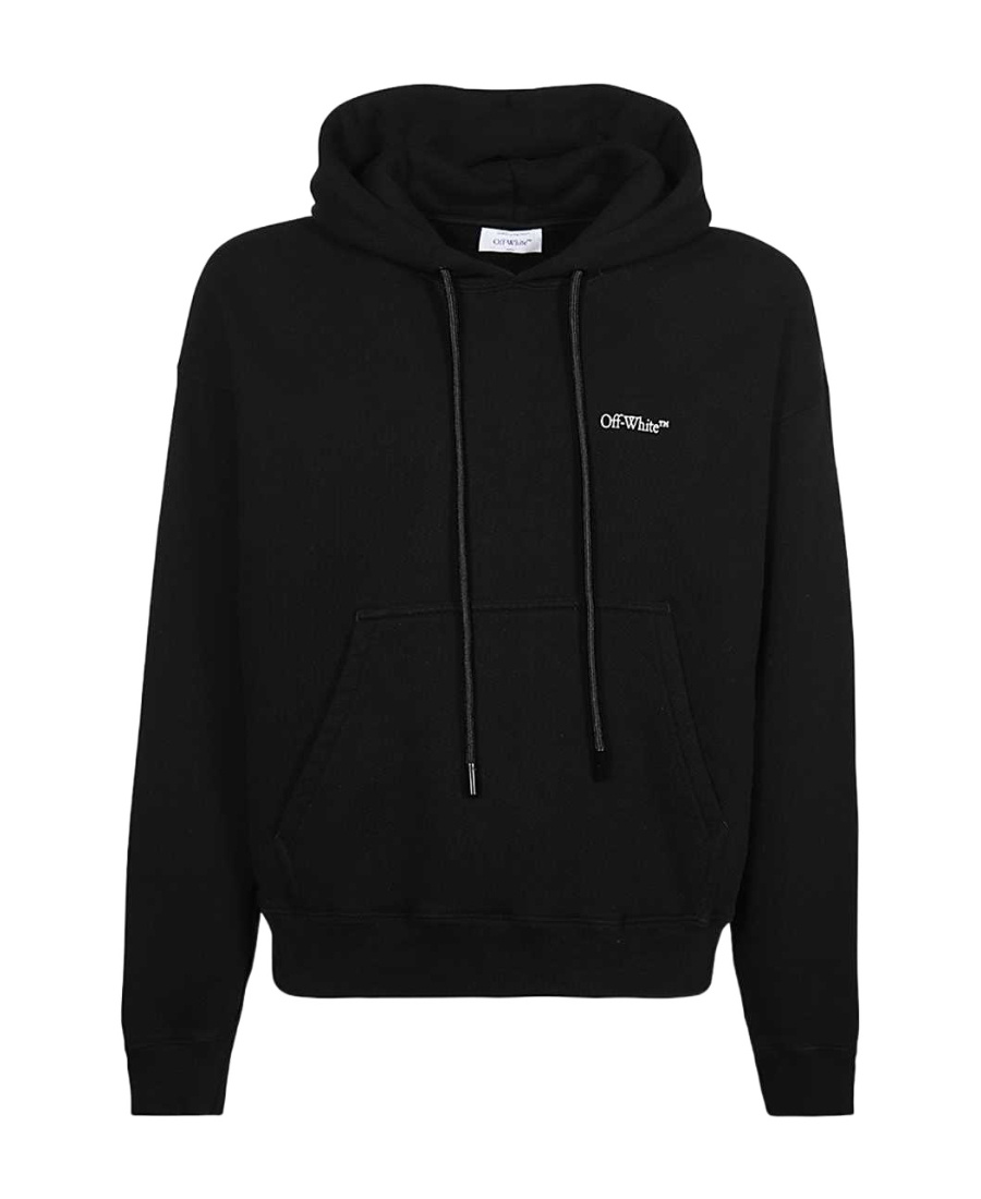 Off-white Caravaggio Arrow Over Hoodie In Black