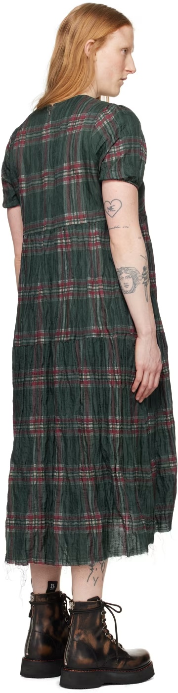R13 Plaid Dress In Green