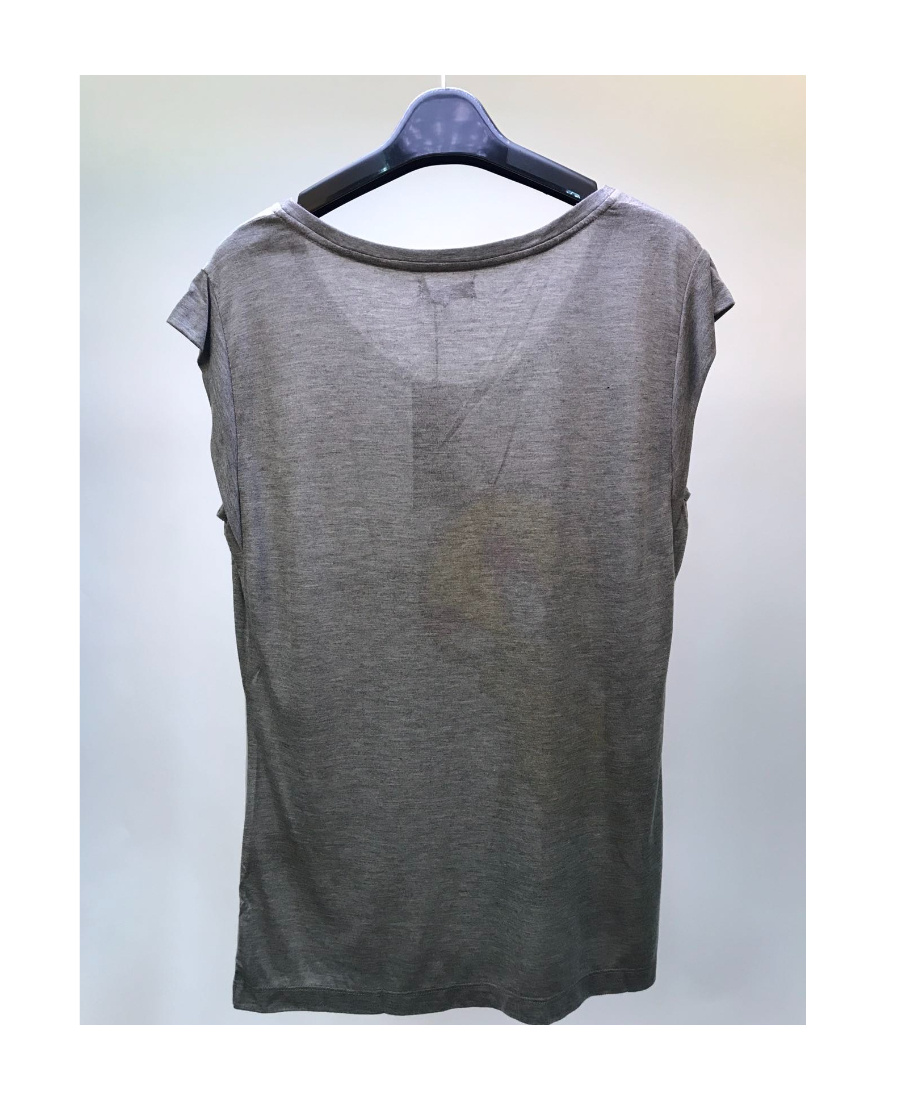 Shop Iceberg Round-necked Logo T-shirt In Gray