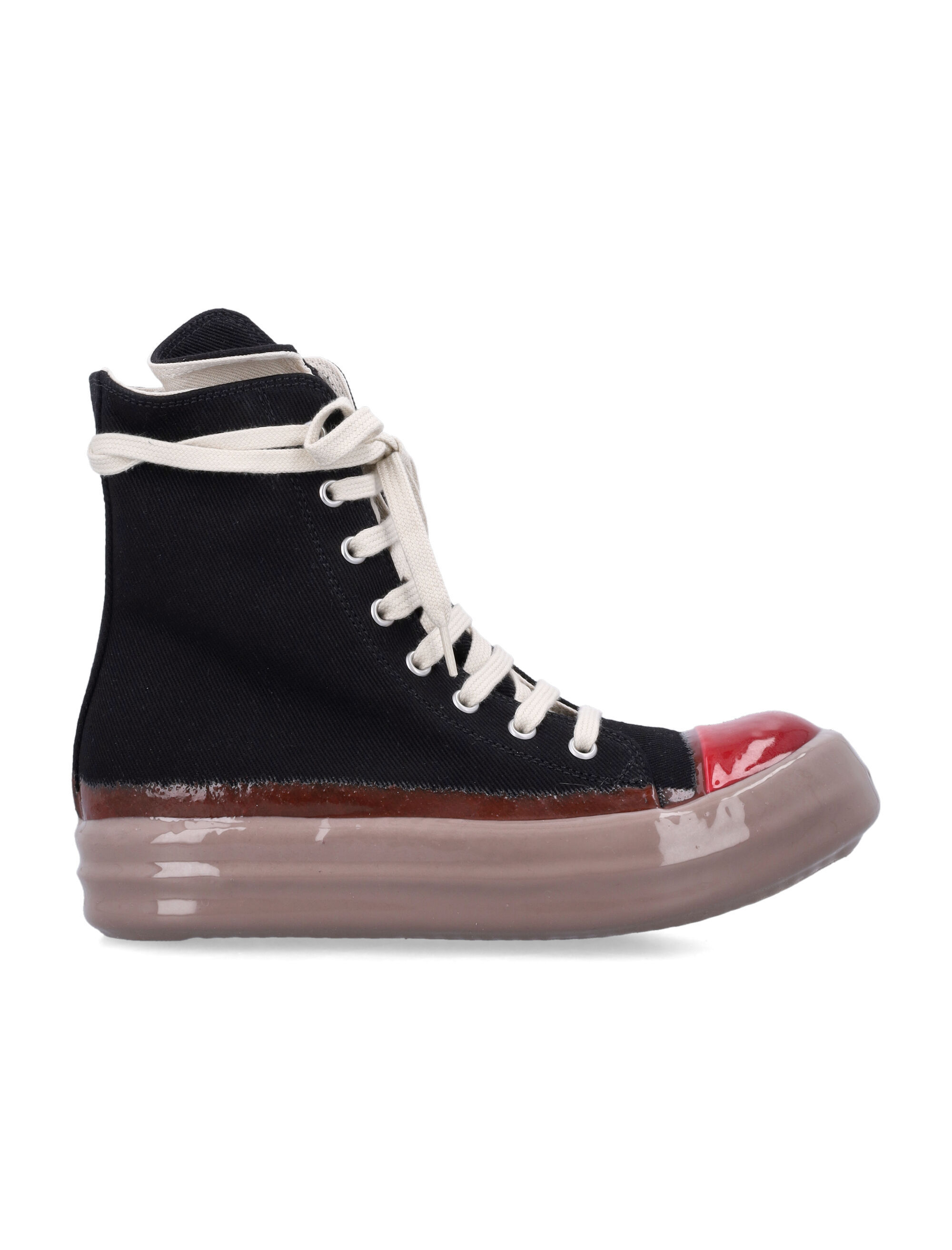 Rick Owens Drkshdw Lace-up High-top Sneakers In Black