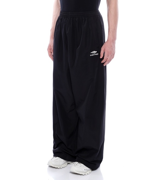 Balenciaga Elastic Waist Casual Pants In Black