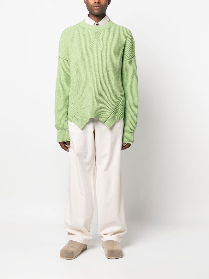 Jil Sander Green Sweater In Green