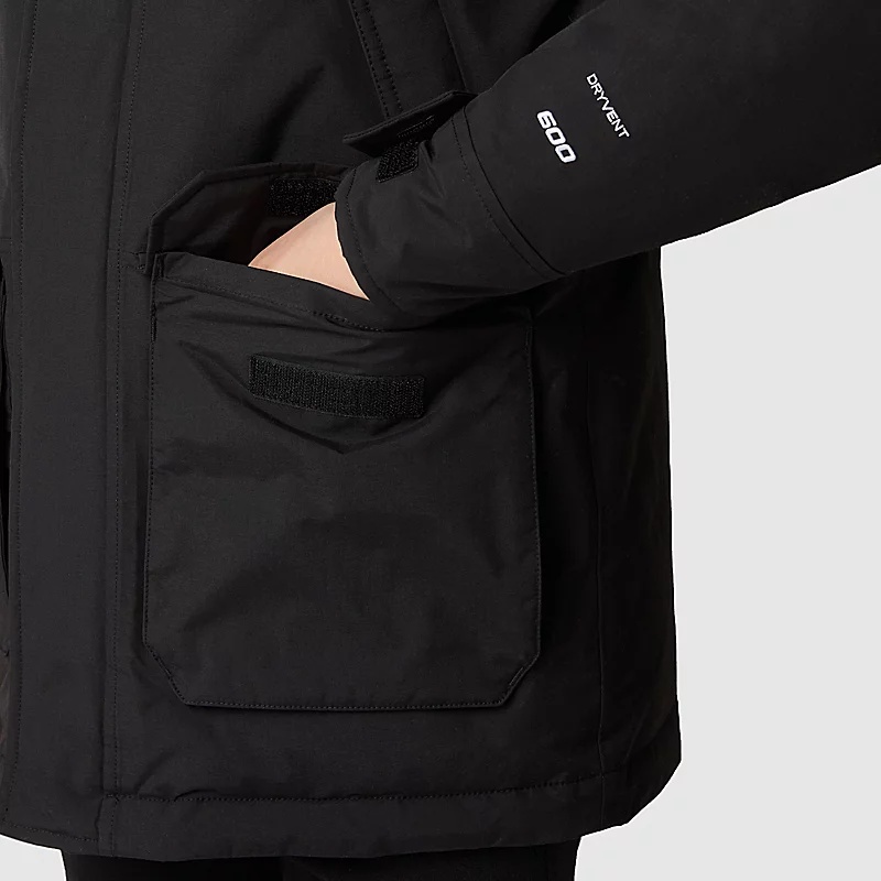 The North Face Mcmurdo Parker Down Jacket In Black