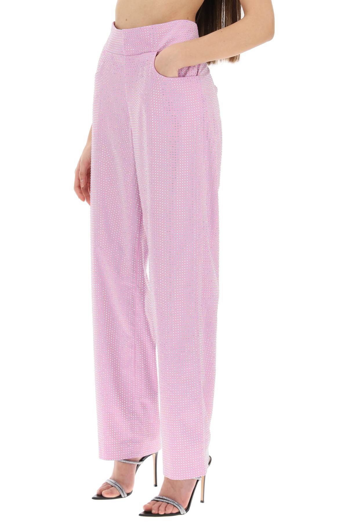 Giuseppe Di Morabito Embellished Tailored Trousers In Pink