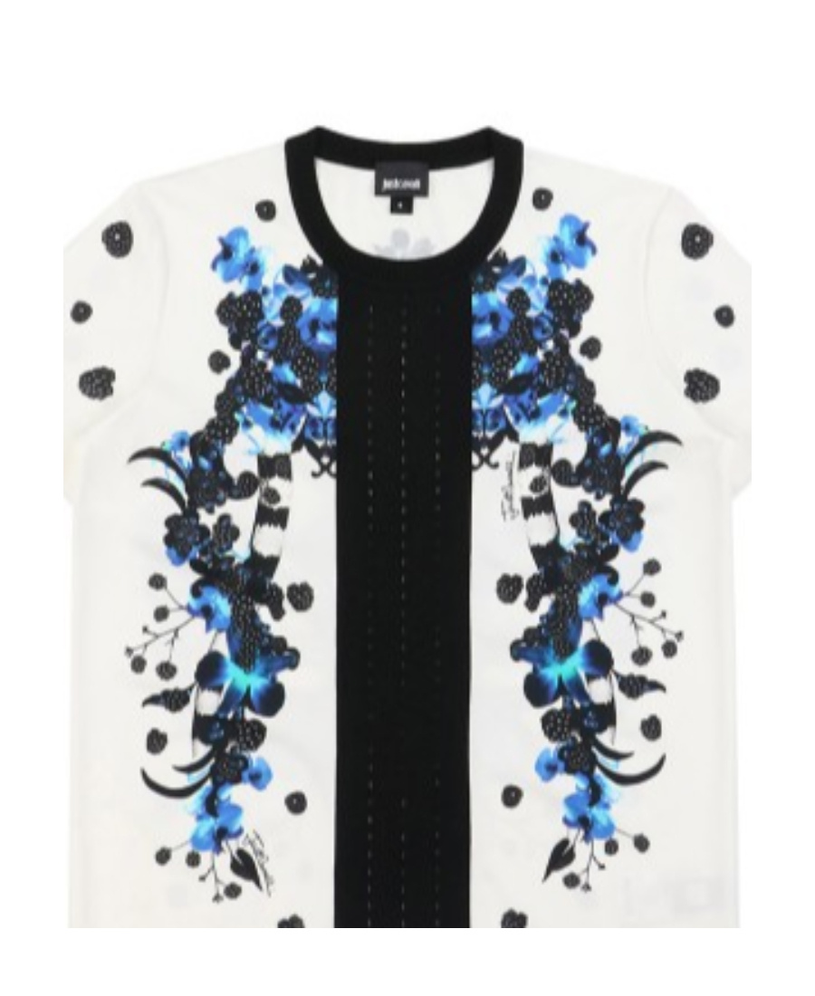 Just Cavalli Logo T-shirt In White