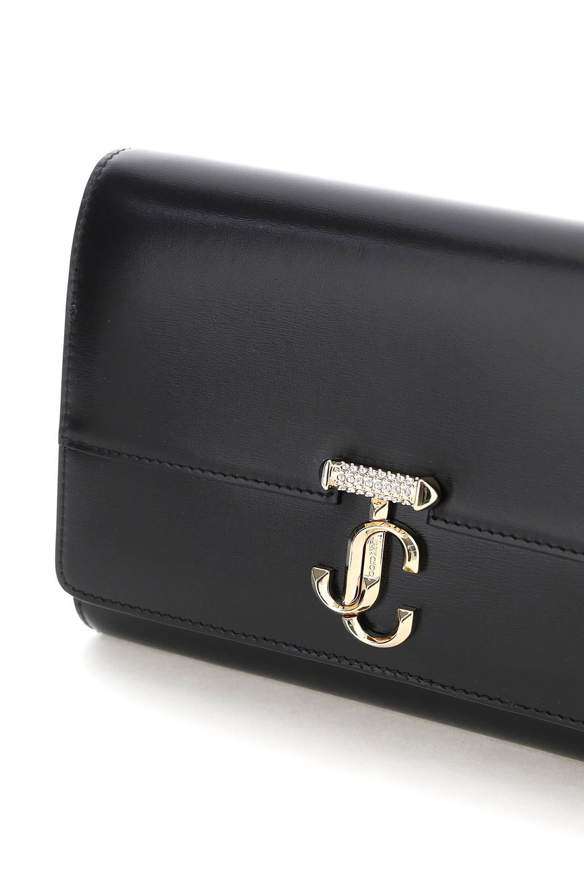 Jimmy Choo Avenue Clutch In Black