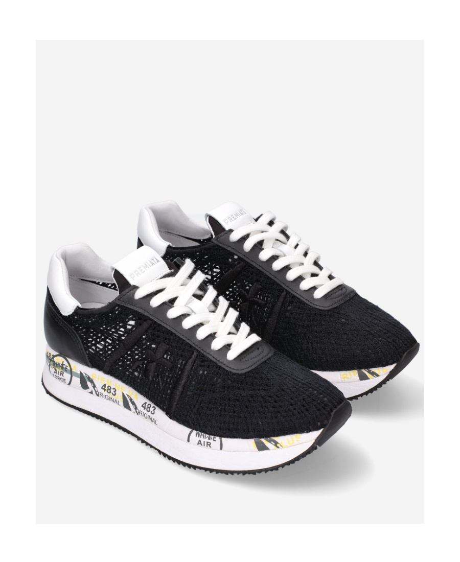 Premiata Conny Sports Shoes In Black