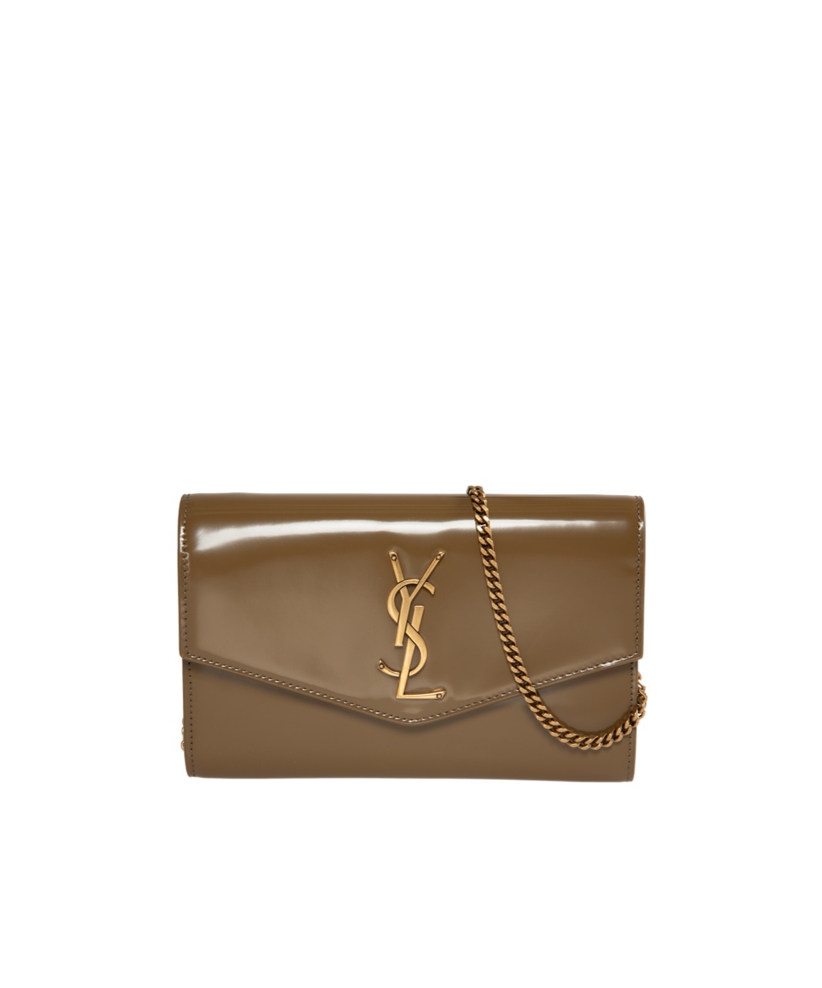 Saint Laurent Logo Wallet In Brown