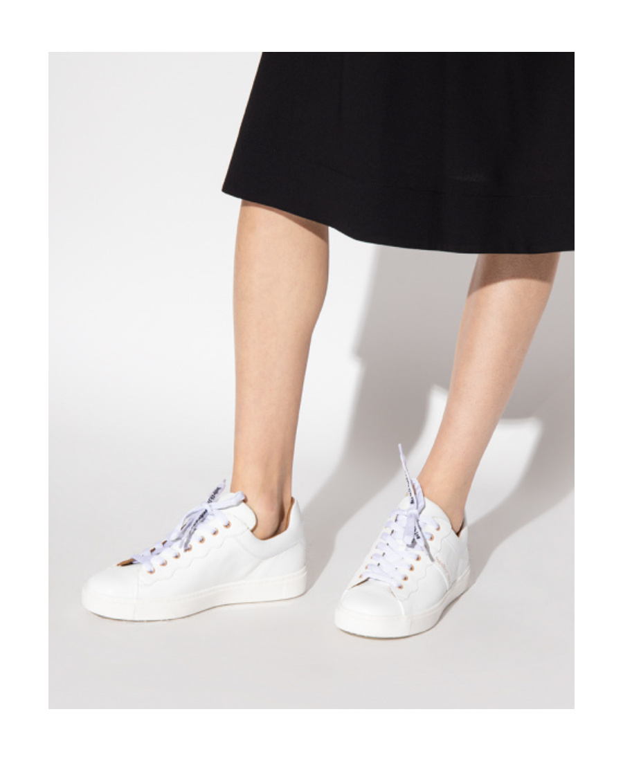 Shop See By Chloé Low-cut Lace-up Sneakers In White