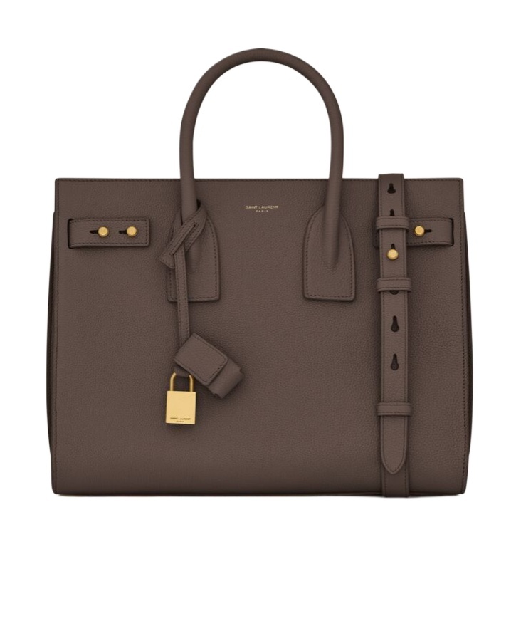 Saint Laurent Sac De Jour Baby In Smooth Leather Bags In Brown