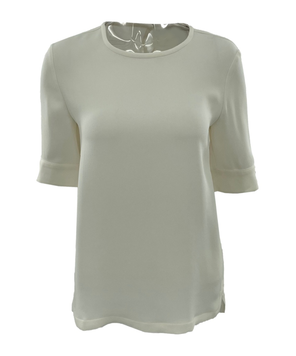 Max Mara Short-sleeved Shirt In Gray