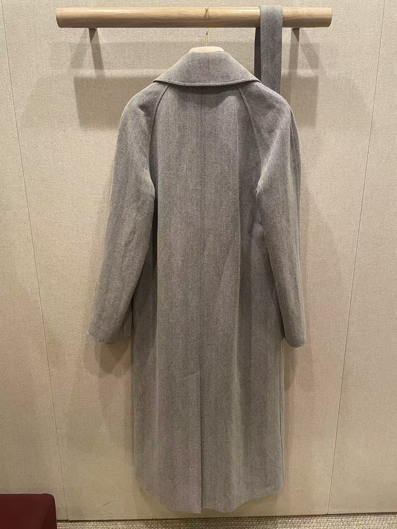 Loro Piana Double-breasted Trench Coat In Gray