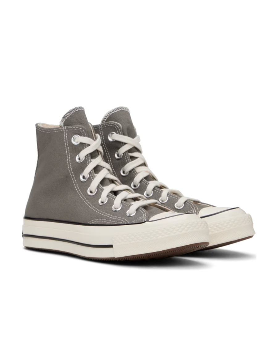 Converse Logo Affixed With High Upper Board Shoes In Black