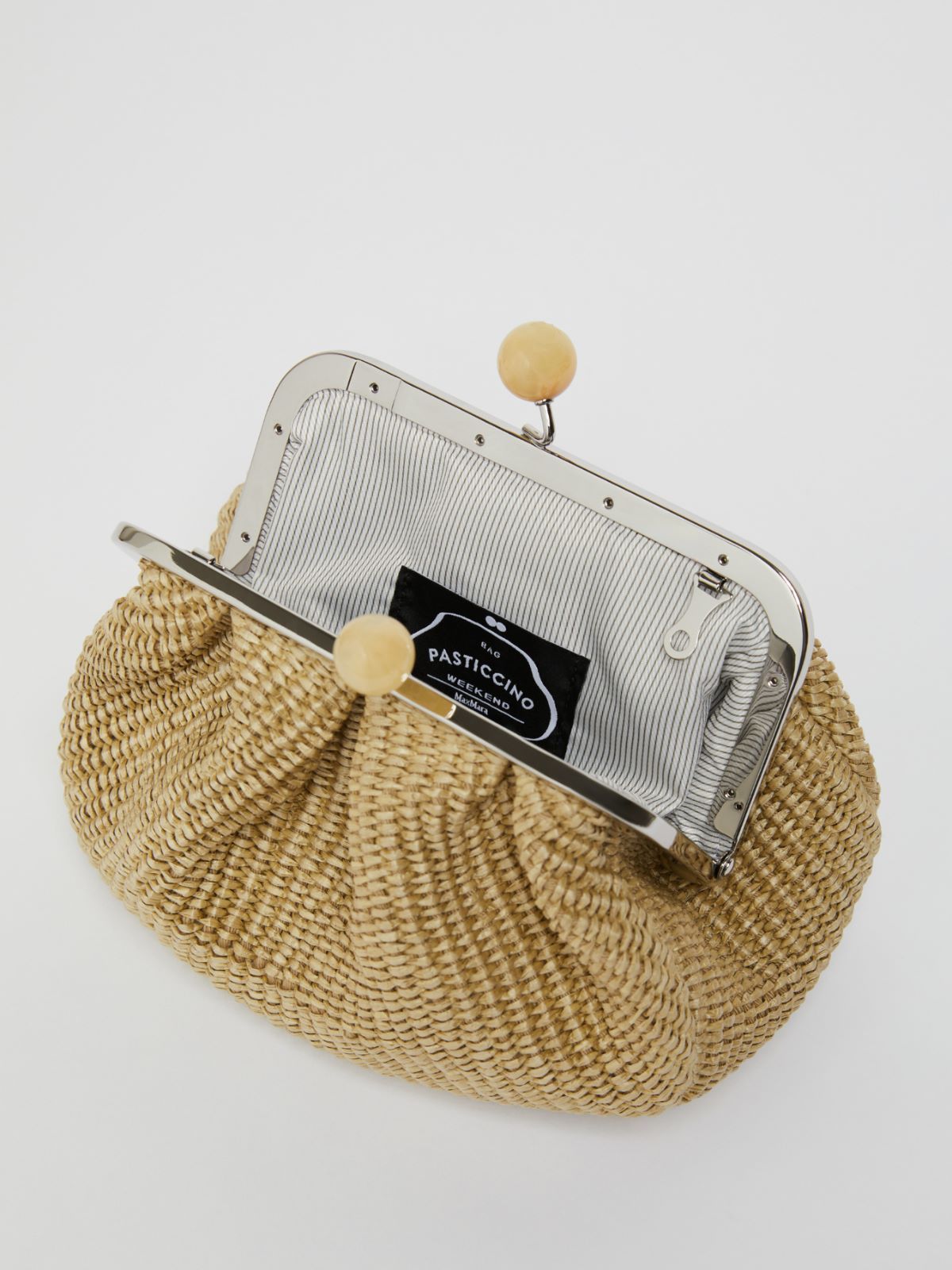 Weekend Max Mara Small Raffia-effect Pasticcino Bag