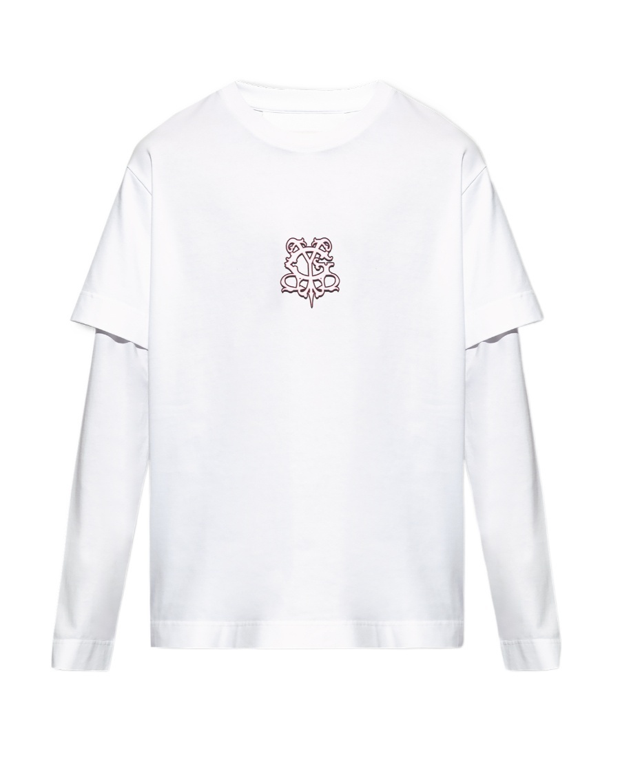 Givenchy Graphic Printed Long-sleeve T-shirt In White